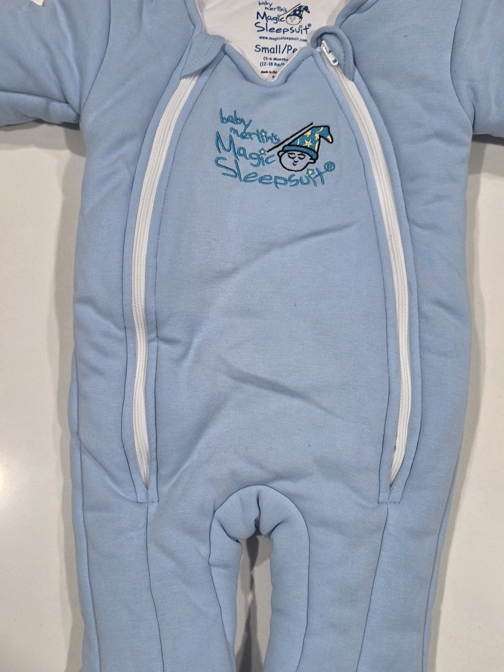 Magicsuit Light Blue Baby Magic Sleepsuit One-Piece Footed Pajamas Small 3-6mth